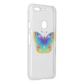 Rainbow Butterfly Peacock Eye Uncommon Google Pixel Case (Back/Right)