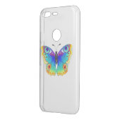 Rainbow Butterfly Peacock Eye Uncommon Google Pixel Case (Back/Left)