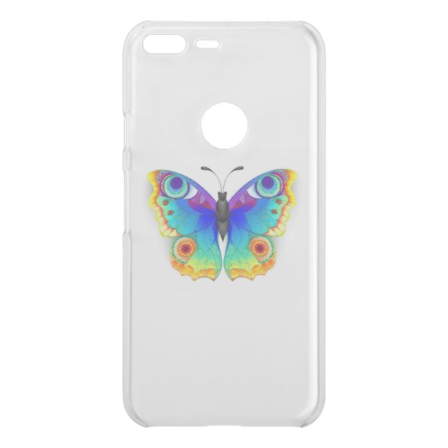 Rainbow Butterfly Peacock Eye Uncommon Google Pixel XL Case (Back)