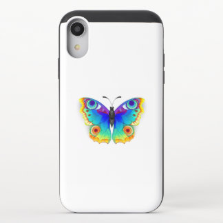 Rainbow Butterfly Peacock Eye iPhone XR Slider Case