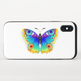 Rainbow Butterfly Peacock Eye iPhone X Slider Case