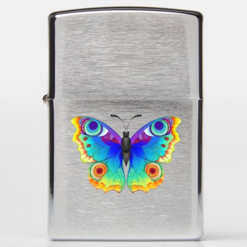 Rainbow Butterfly Peacock Eye Zippo Lighter