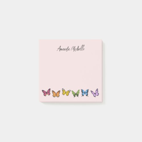 Rainbow Butterfly Personalized Notes