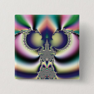 Rainbow Butterfly Pinback Button