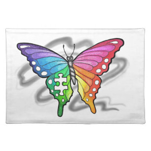 Rainbow Butterfly Placemat