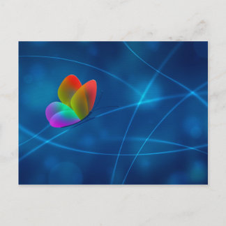 Rainbow Butterfly Postcard