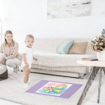 Rainbow Butterfly Rug