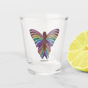Rainbow Butterfly - Shot Glass