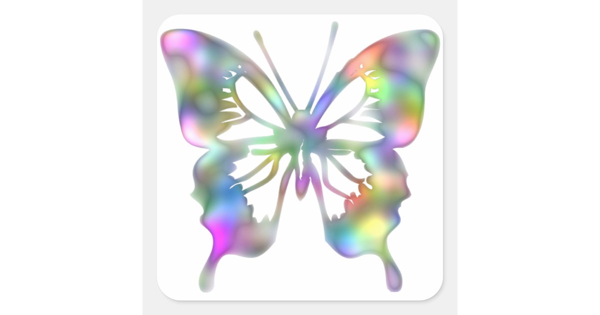 Rainbow Butterfly - Butterfly - Sticker