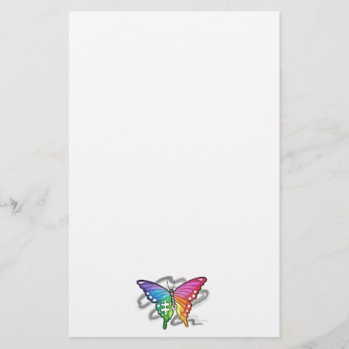 Rainbow Butterfly Stationery