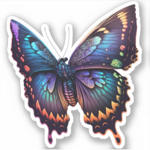 Rainbow Butterfly Sticker