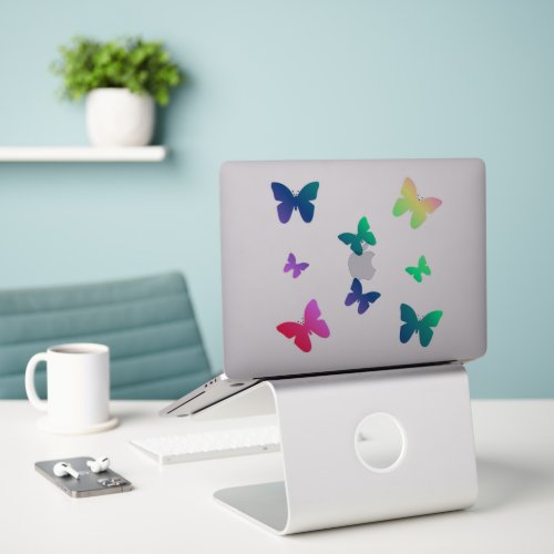 Rainbow Butterfly Sticker Pack  Cute Butterflies