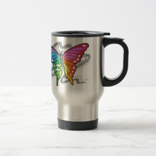 Rainbow Butterfly Travel Mug