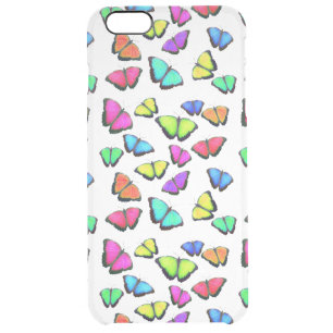 Rainbow Butterfly Clear iPhone 6 Plus Case