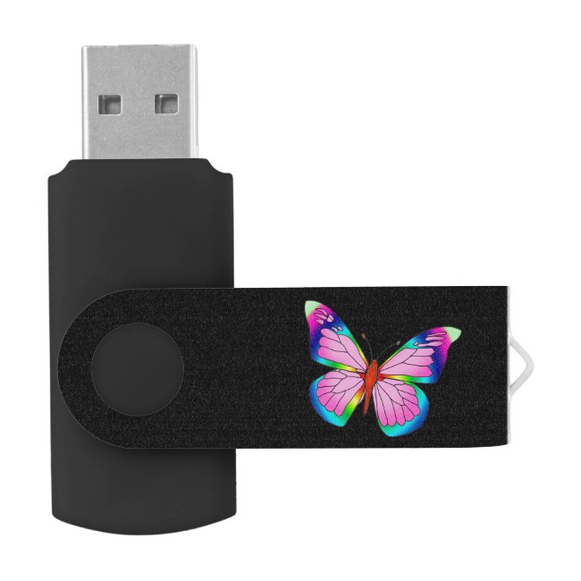 Rainbow Butterfly USB Flash Drive