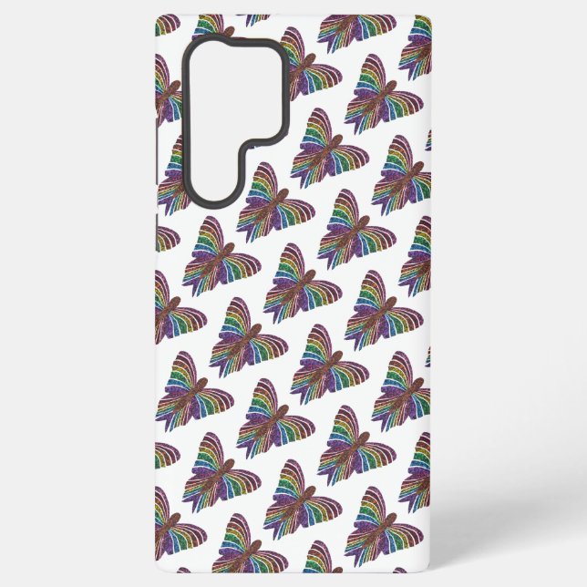 Rainbow Butterfly (w) - Samsung (S22 Ultra) Case (Back)