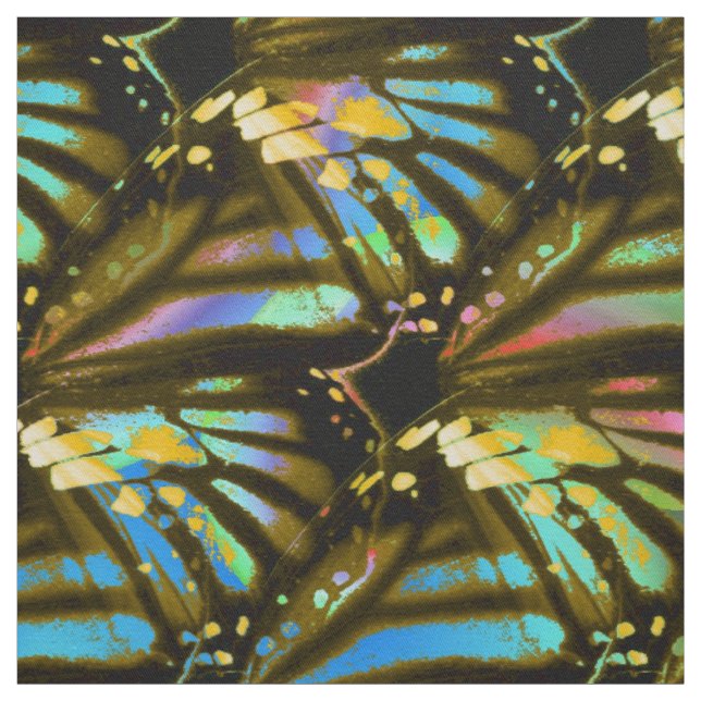 Rainbow Butterfly Wings Fabric (Swatch)