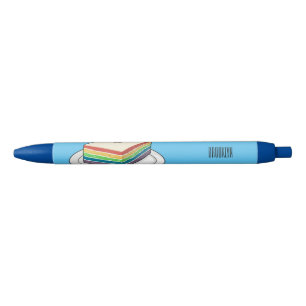Rainbow cake cartoon illustration pen