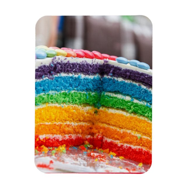 RAINBOW CAKE FLEXIBLE MAGNET (Vertical)