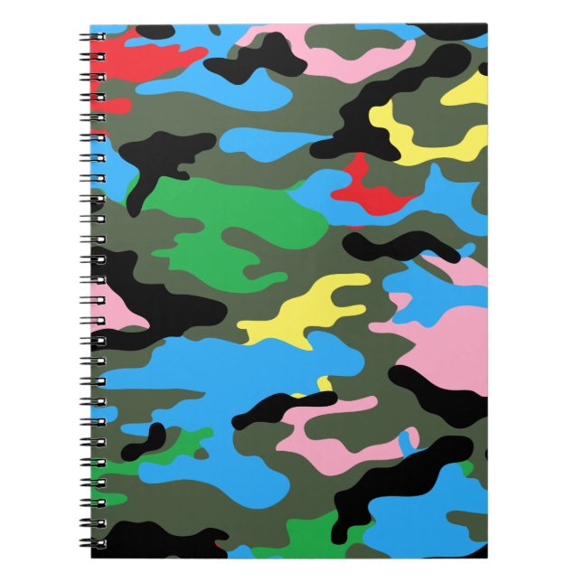 rainbow camo notebook (Front)