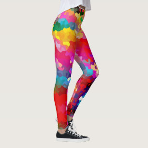Rainbow Camouflage Leggings - Colorful Pants