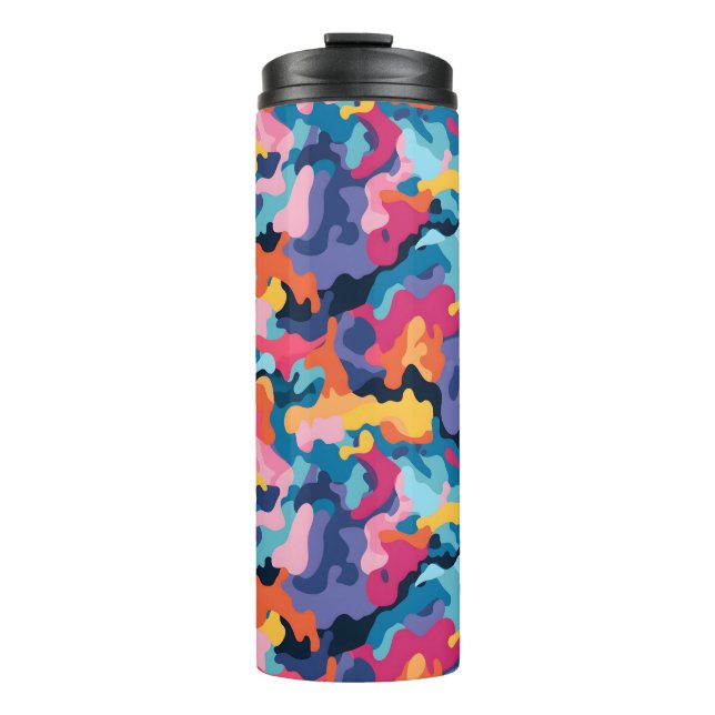 Rainbow Camouflage Thermal Tumbler (Front)
