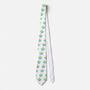 Rainbow Canada Neck Tie