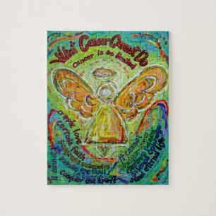 Rainbow Cancer Angel Art Painting Puzzle