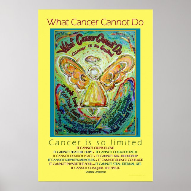 Rainbow Cancer Angel Poster (Front)