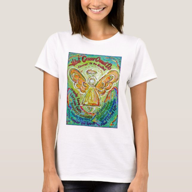 Rainbow Cancer Angel T-shirt (Front)