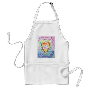 Rainbow Cancer Heart Apron
