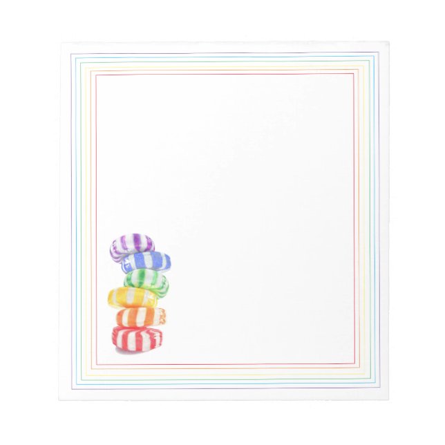 RAINBOW CANDY 5.5x6 Notepad (Front)