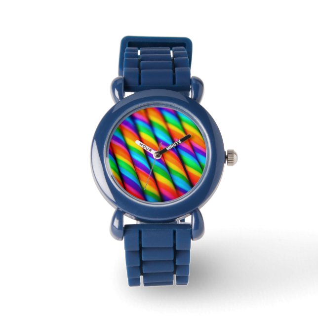 Rainbow Candy Cane Watch (Front)