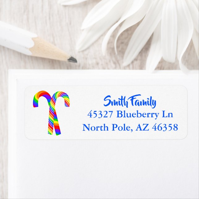 Rainbow Candy Canes Label (Insitu)