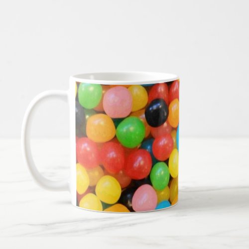 Rainbow candy coffee mug