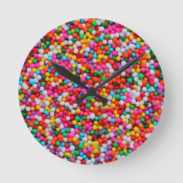 Rainbow Candy Color Overload Clock (Front)