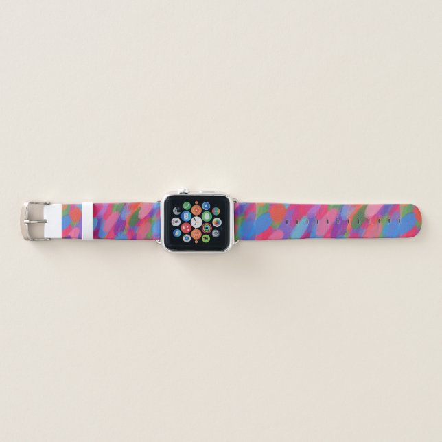 Rainbow Candy Dots Apple Watch Band (Front)