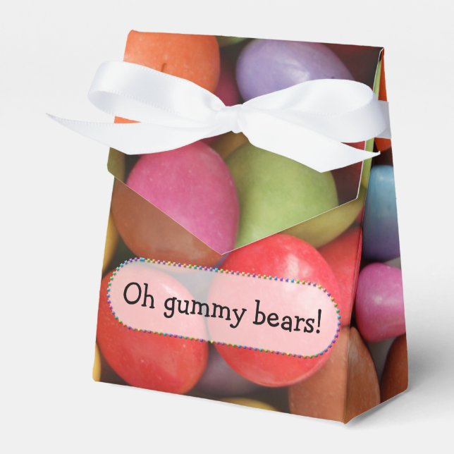 rainbow candy - favor box (Front Side)