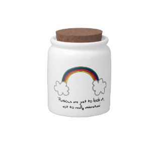 rainbow candy jar