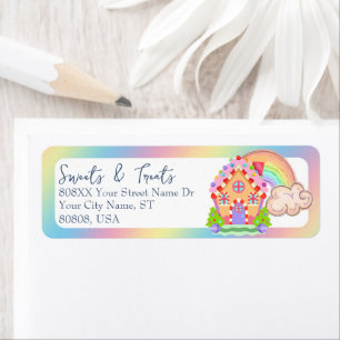 Rainbow Candy Land House Label