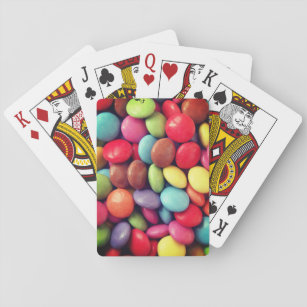 rainbow candy playing cards