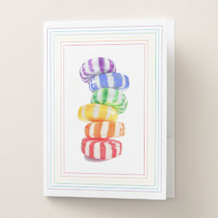 RAINBOW CANDY Pocket Folders