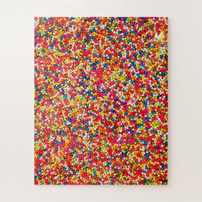 Rainbow Candy Sprinkle Pattern Jigsaw Puzzle (Vertical)