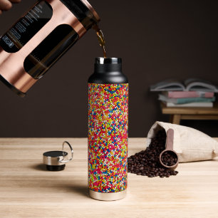 Rainbow Candy Sprinkles Celebrate and Party Water Bottle
