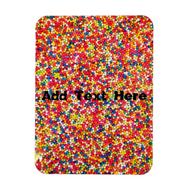 Rainbow Candy Sprinkles Magnet (Vertical)