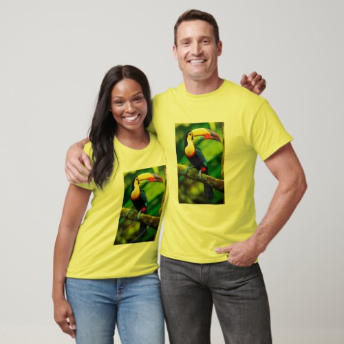 Rainbow Canopy A Vibrant Gathering of Toucans in T_Shirt