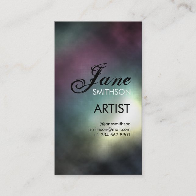 Rainbow Canvas Business Card (Front)
