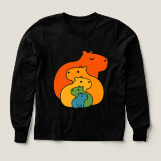 Rainbow capybaras Tri-Blend shirts