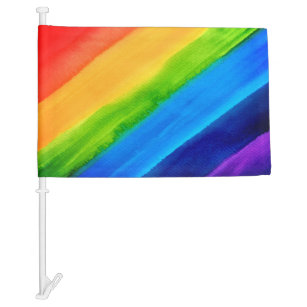  Rainbow Car Flag