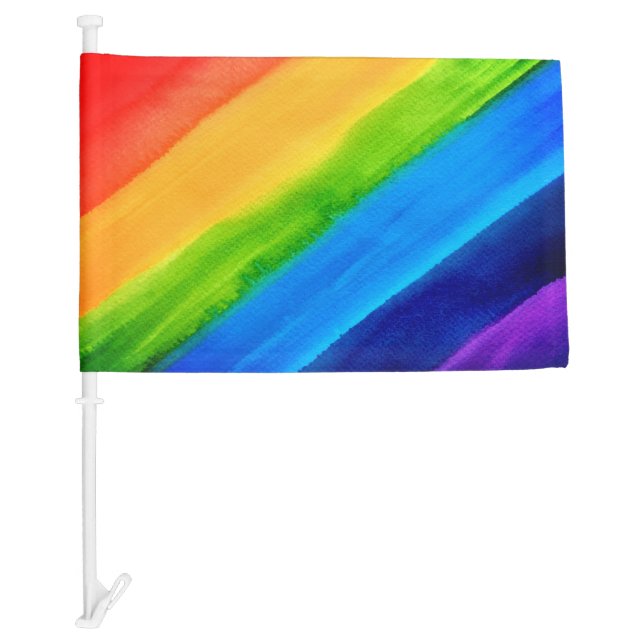  Rainbow Car Flag (Front)